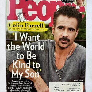 People Magazine 8/19/2024 Colin Farrell Cover With Label